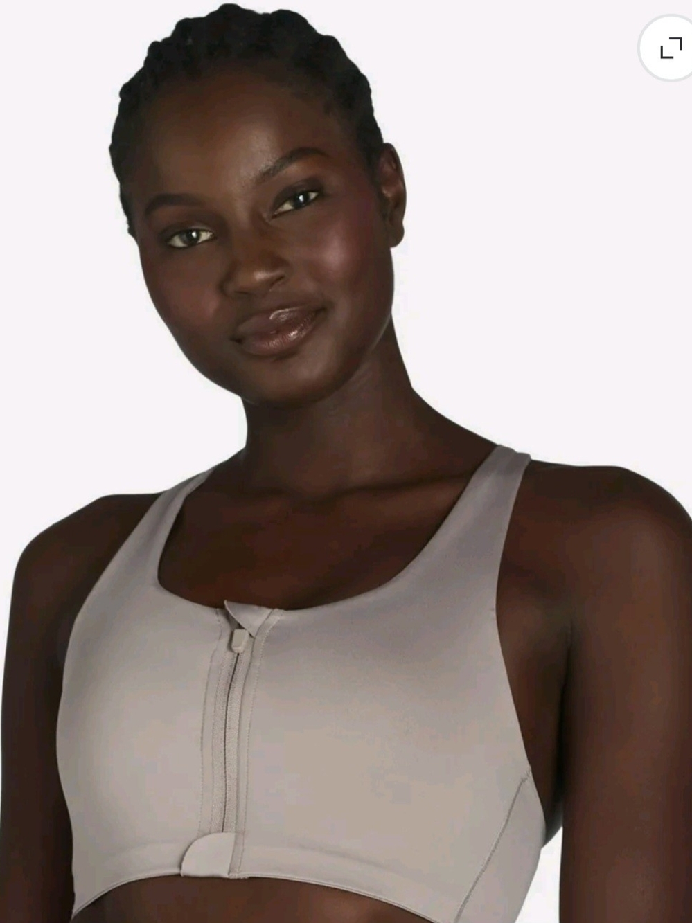 Avia Women's High Support Gray Zip Front Sports Bra XL